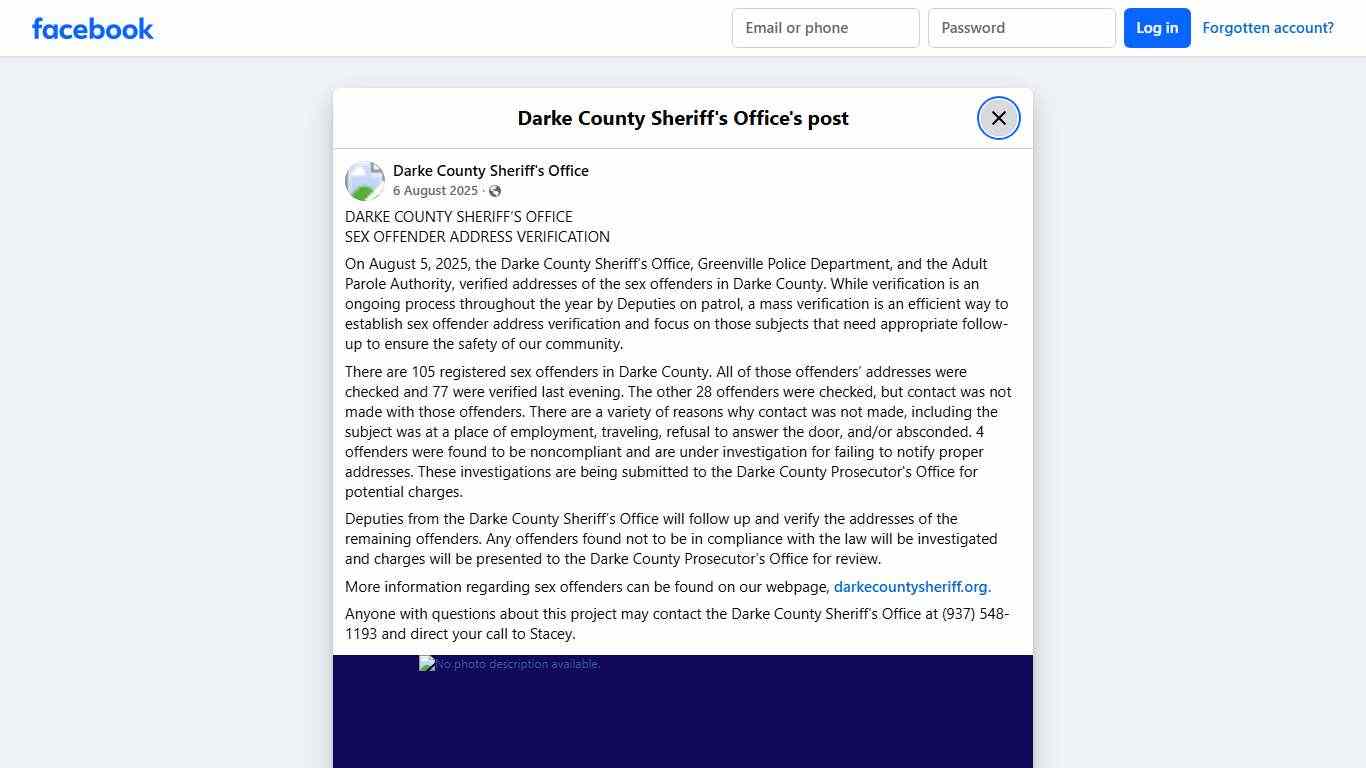 DARKE COUNTY SHERIFF’S... - Darke County Sheriff's Office Facebook
